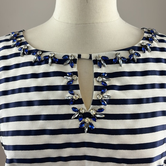 Ellen Tracy lined, sleeveless dress with embellishments. Women’s size 12 - Picture 2 of 6